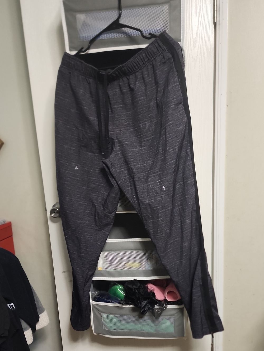 Men's Dark Gray Active Jogger Pants - Elastic Waist